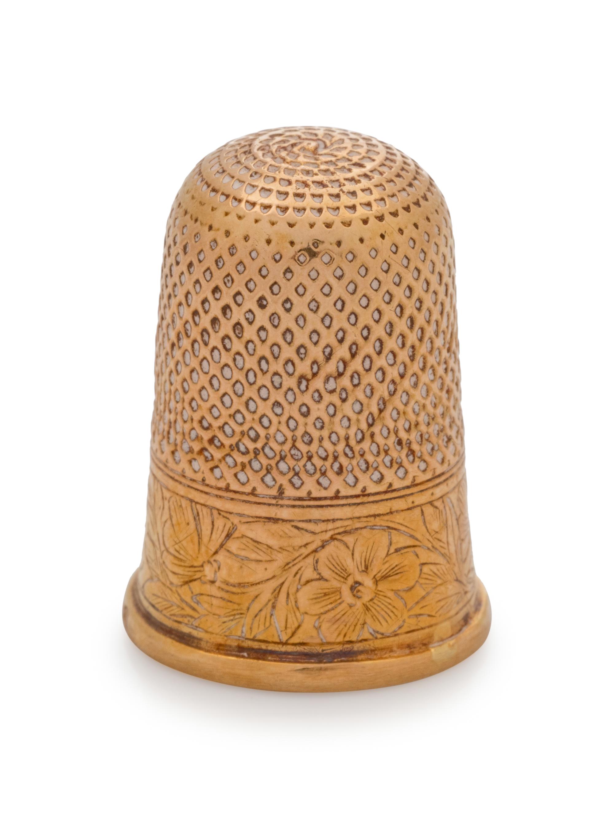 A Continental Yellow Gold Thimble