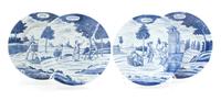 Twelve Metropolitan Museum of Art Reproduction Delft Calendar Plates Diameter 9 1/8 inches. — 20TH CENTURY