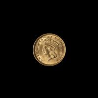 An 1874 Indian Princess $1 Gold Coin