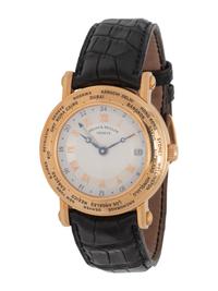 FRANCK MULLER, REF. 2800 18K YELLOW GOLD 'WORLD TIME' WATCH