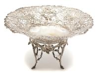 A German Silver Footed Compote, Wolf & Knell, Hanau, Late 19th Century,