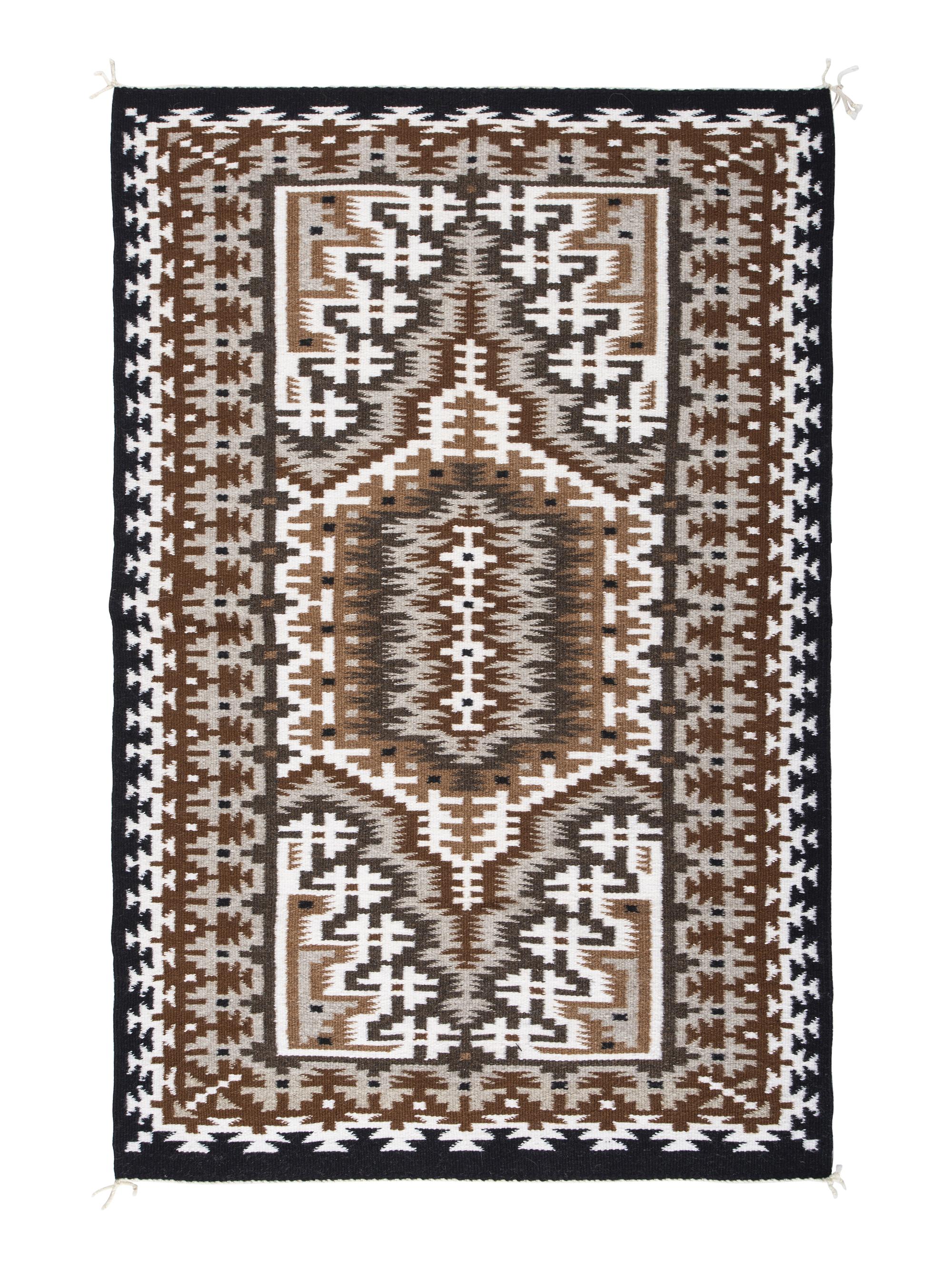 Navajo Two Grey Hills Weaving / Rug