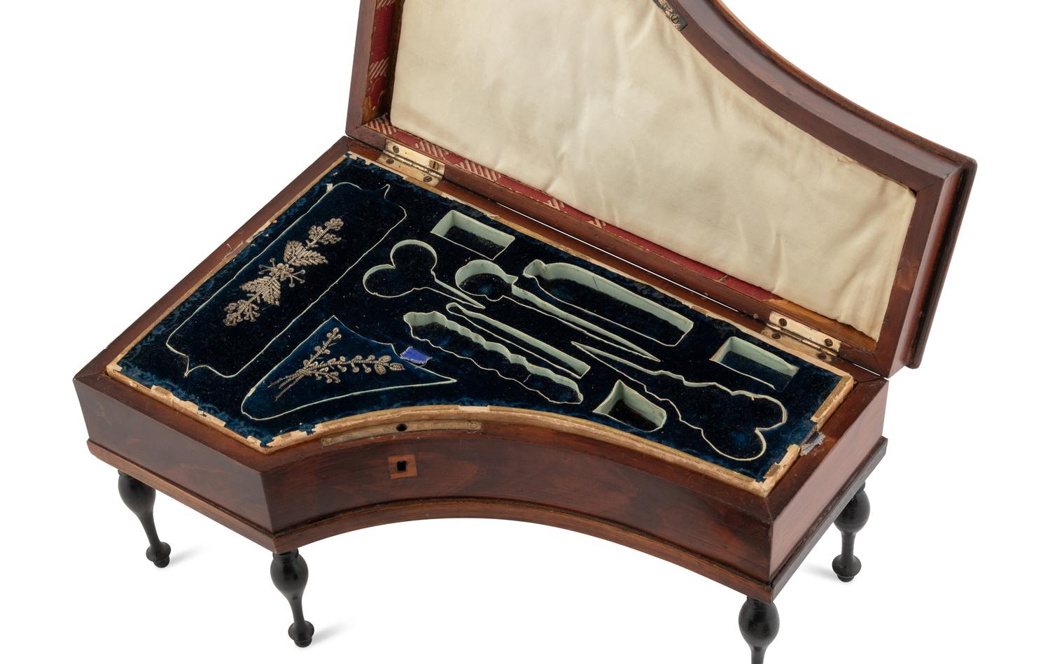 A Piano Form Musical Sewing Nécessaire