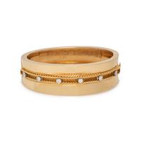 YELLOW GOLD AND DIAMOND BANGLE BRACELET
