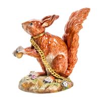 A German Porcelain Animalier Figure, Carl Thieme (1816-1888), Height 7 5/8 inches.