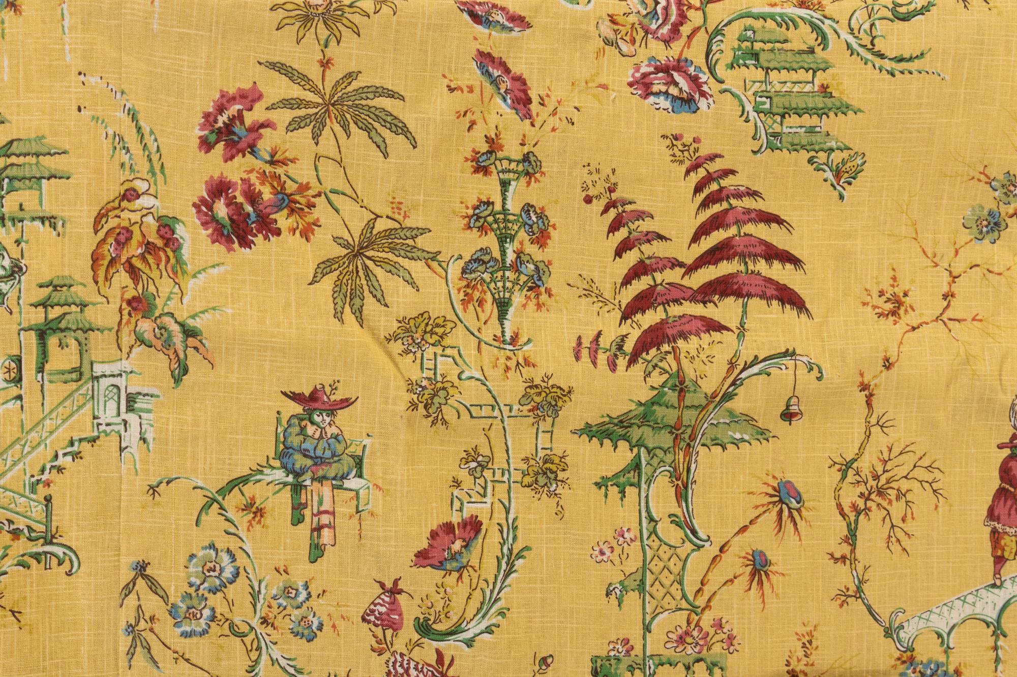 A Group of Chinoiserie-Printed Table Linens