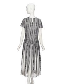 Christian Dior, Black & White Knit Midi Dress