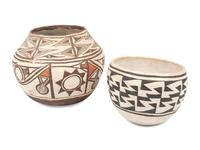 Zuni and Acoma Pottery Jars