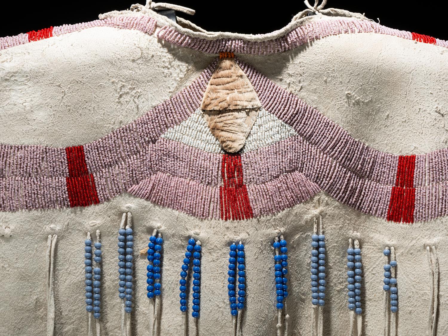 Plateau Beaded Hide Dress Yoke