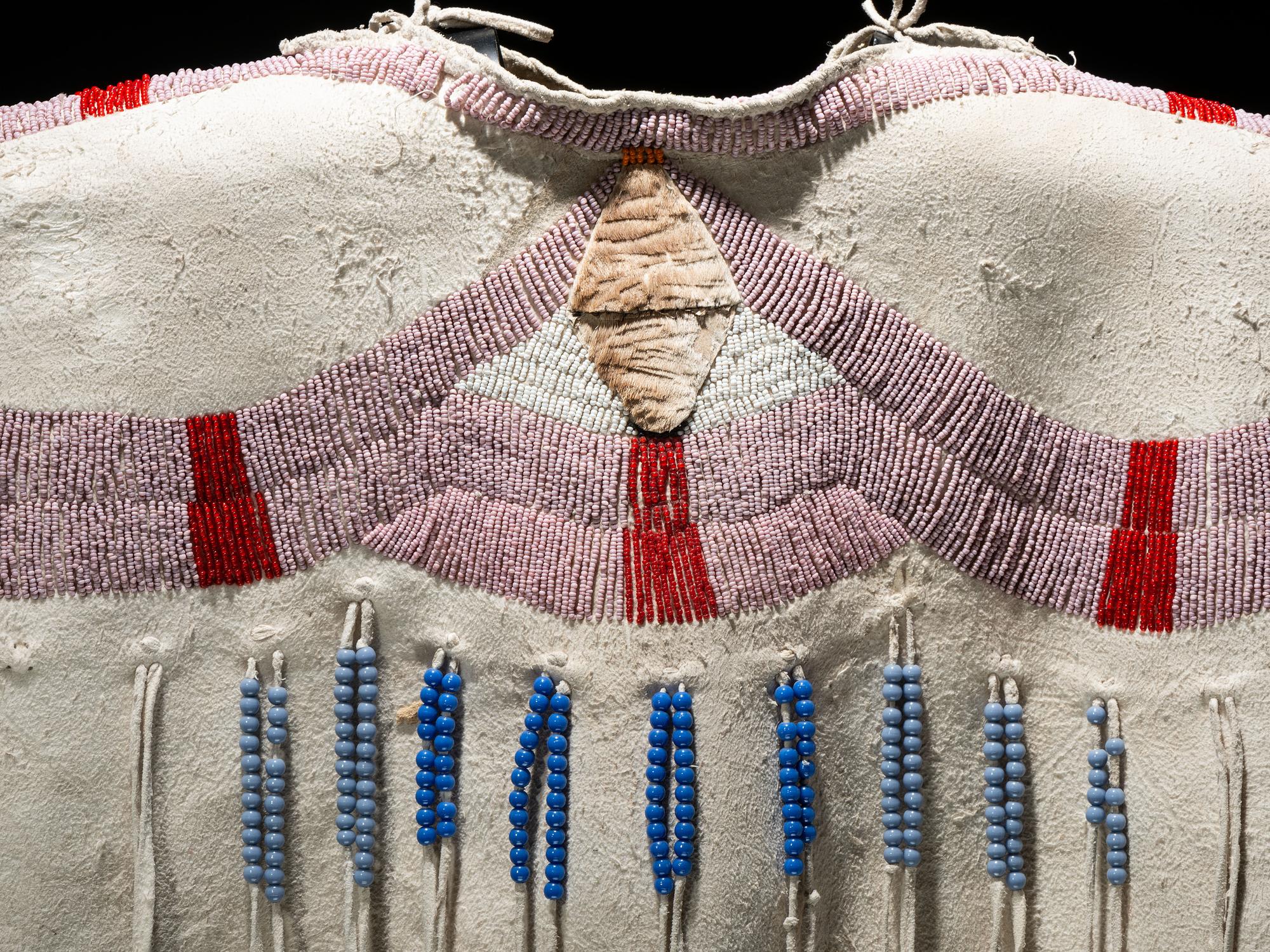 Plateau Beaded Hide Dress Yoke
