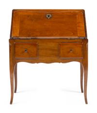 A Louis XV Diminutive Fruitwood Bureau en Pente