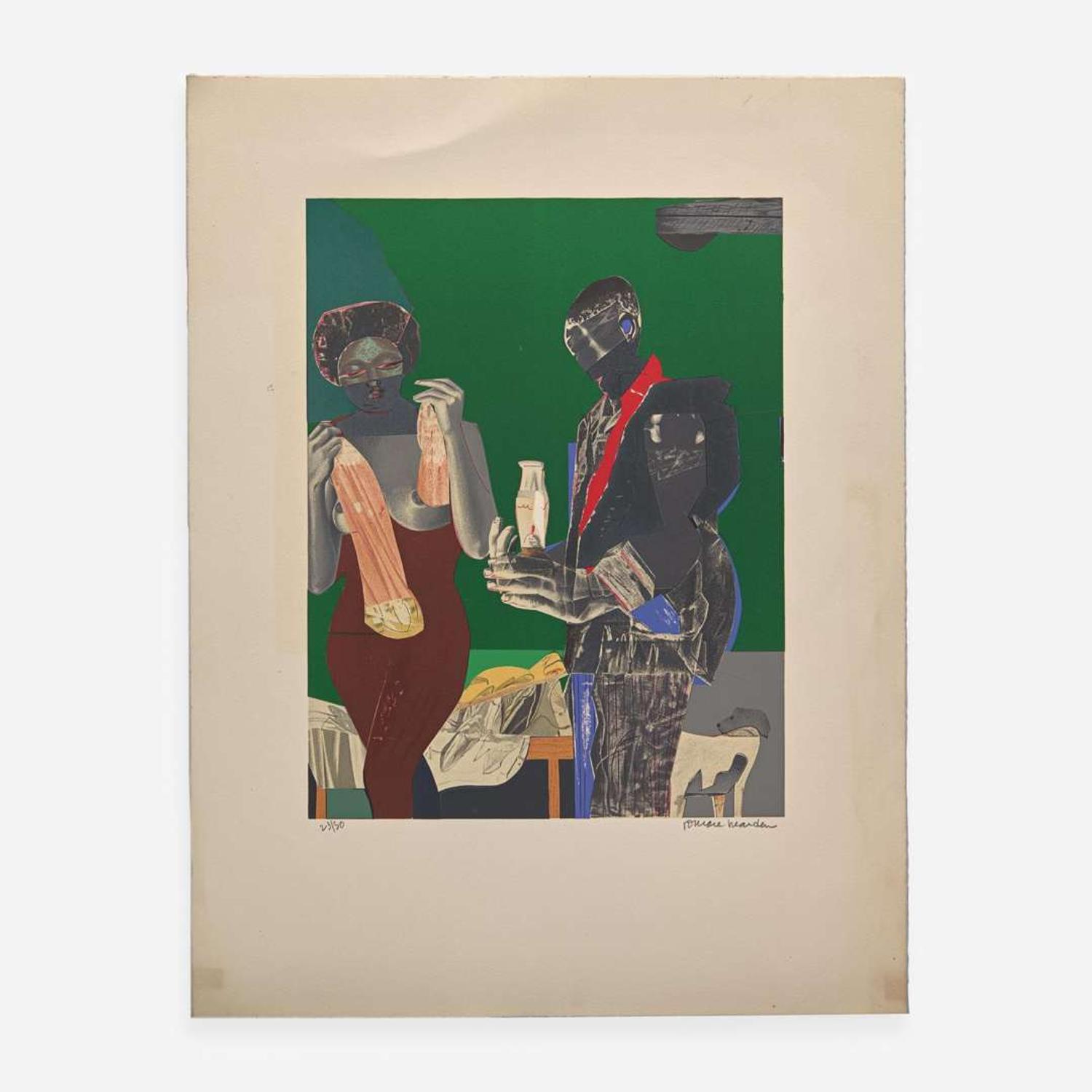 Romare Bearden (American, 1911-1988) Before the First Whistle (Early Morning)