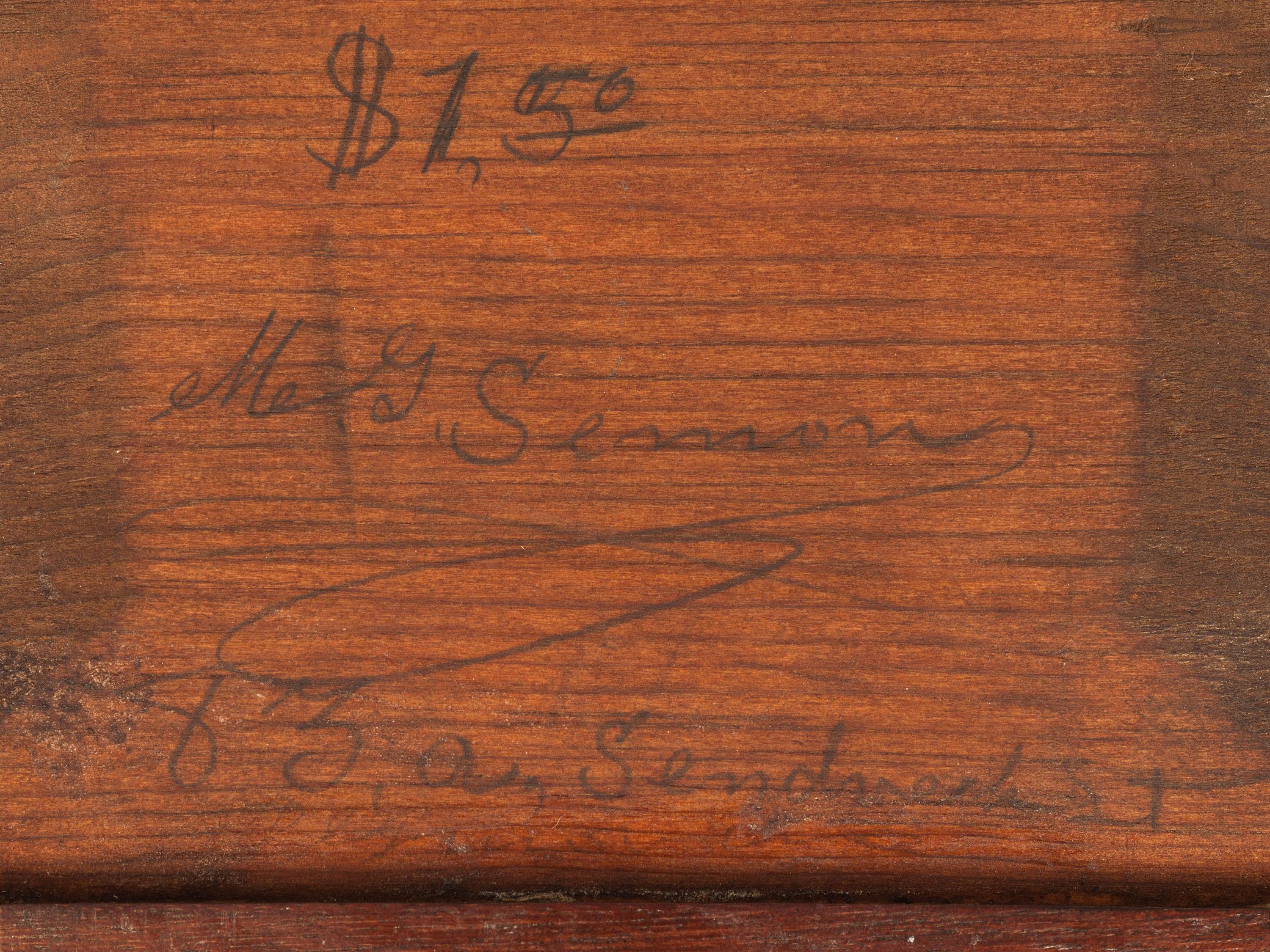 A Chippendale Carved Cherrywood Slant-Front Desk