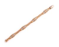YELLOW GOLD AND DIAMOND BRACELET