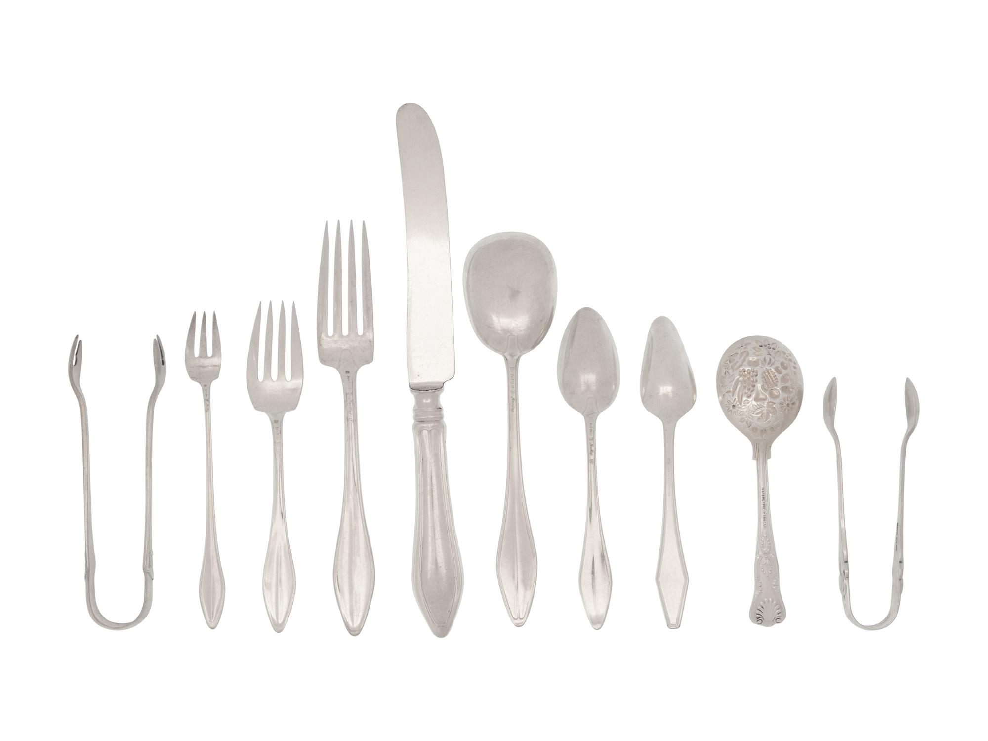An American Silver Flatware Service