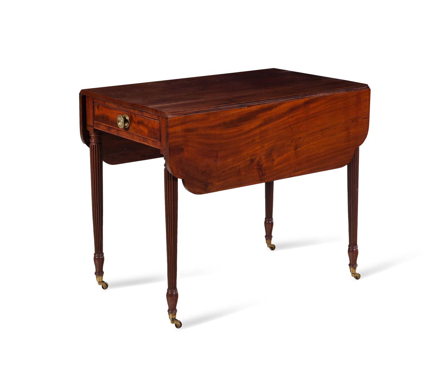 A Federal Mahogany Drop-Leaf Table