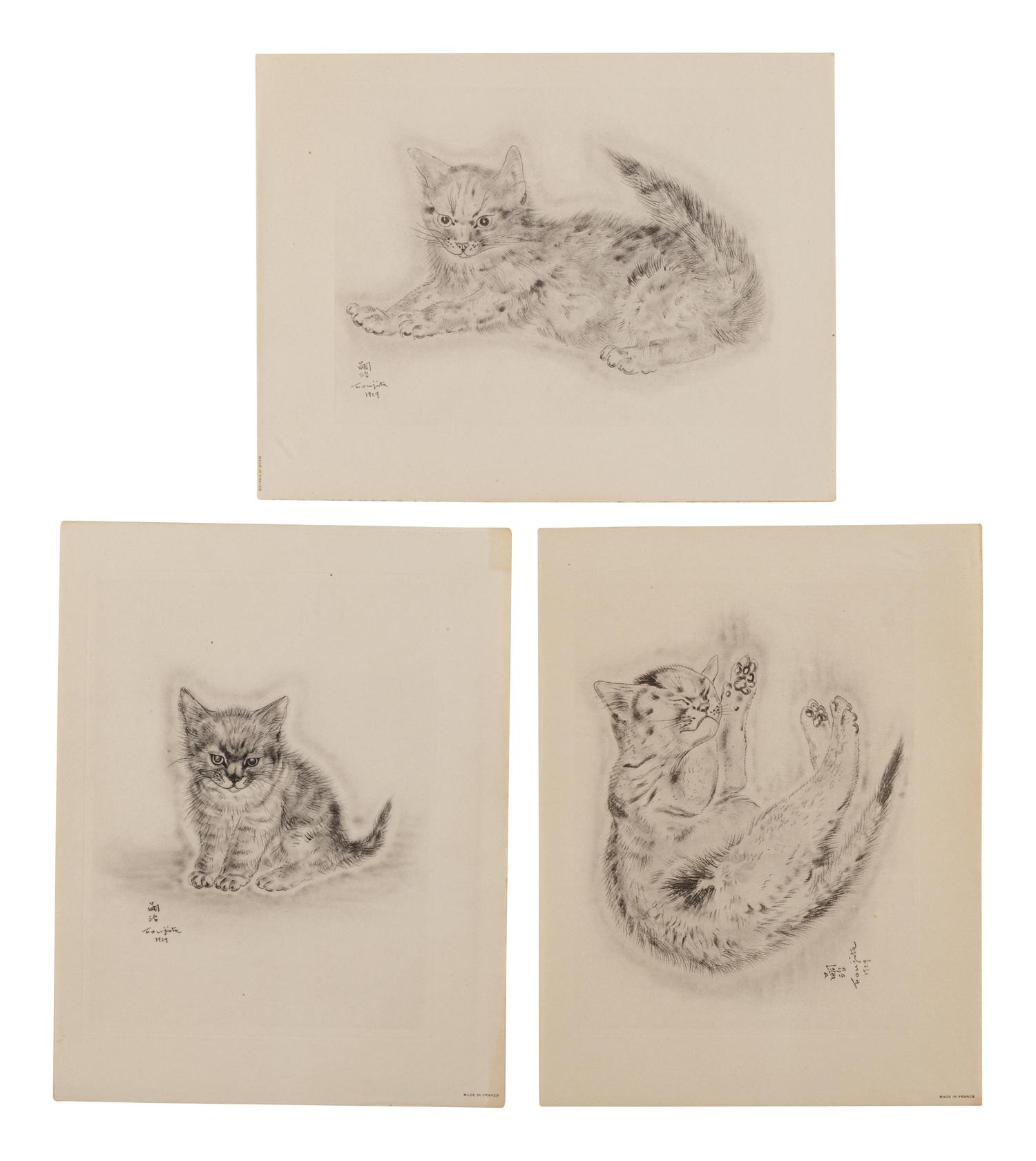 A group of nineteen prints (from A Book of Cats )