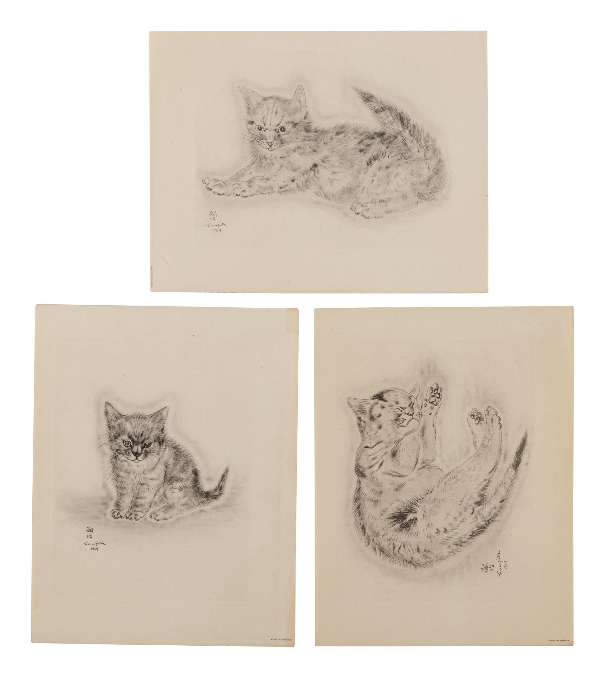 A group of nineteen prints (from A Book of Cats )