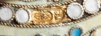 A Russian Enameled Silver Snuff Box, Mark of Vasiili Agafonov, kokoshnik mark of Ivan Lebedkin, Moscow, of circular form, the case havi