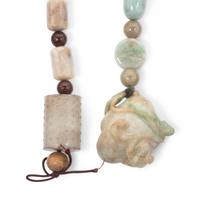 Four Chinese Jadeite Necklaces