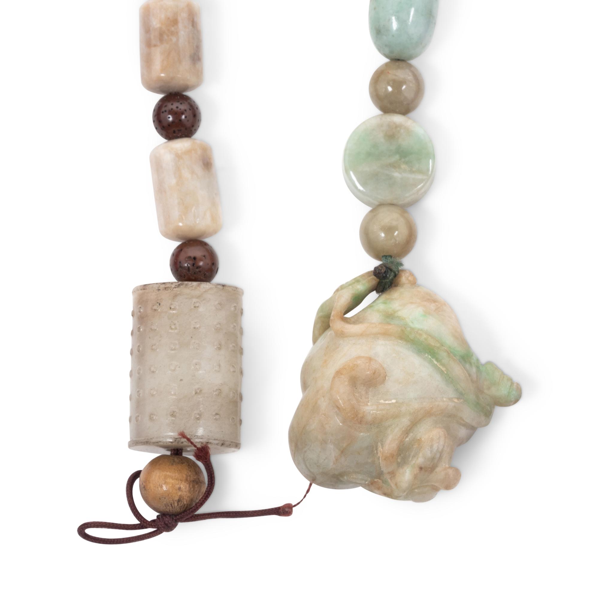 Four Chinese Jadeite Necklaces