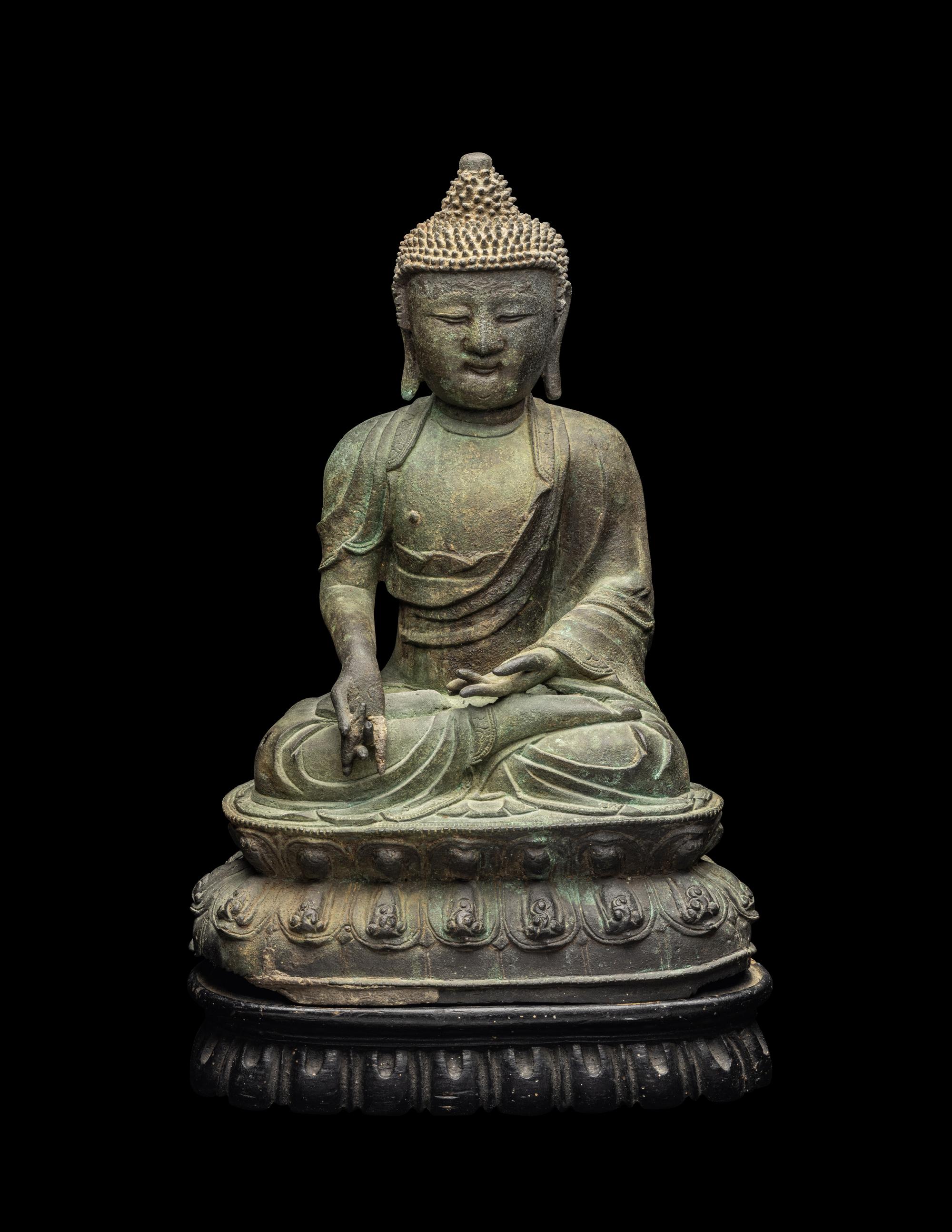 A Chinese Bronze Figure of Buddha
