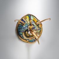WILLIAM HARPER, GROTESQUE SELF-PORTRAIT OF THE ARTIST AS AN 'ENFANT TERRIBLE' BROOCH 1990