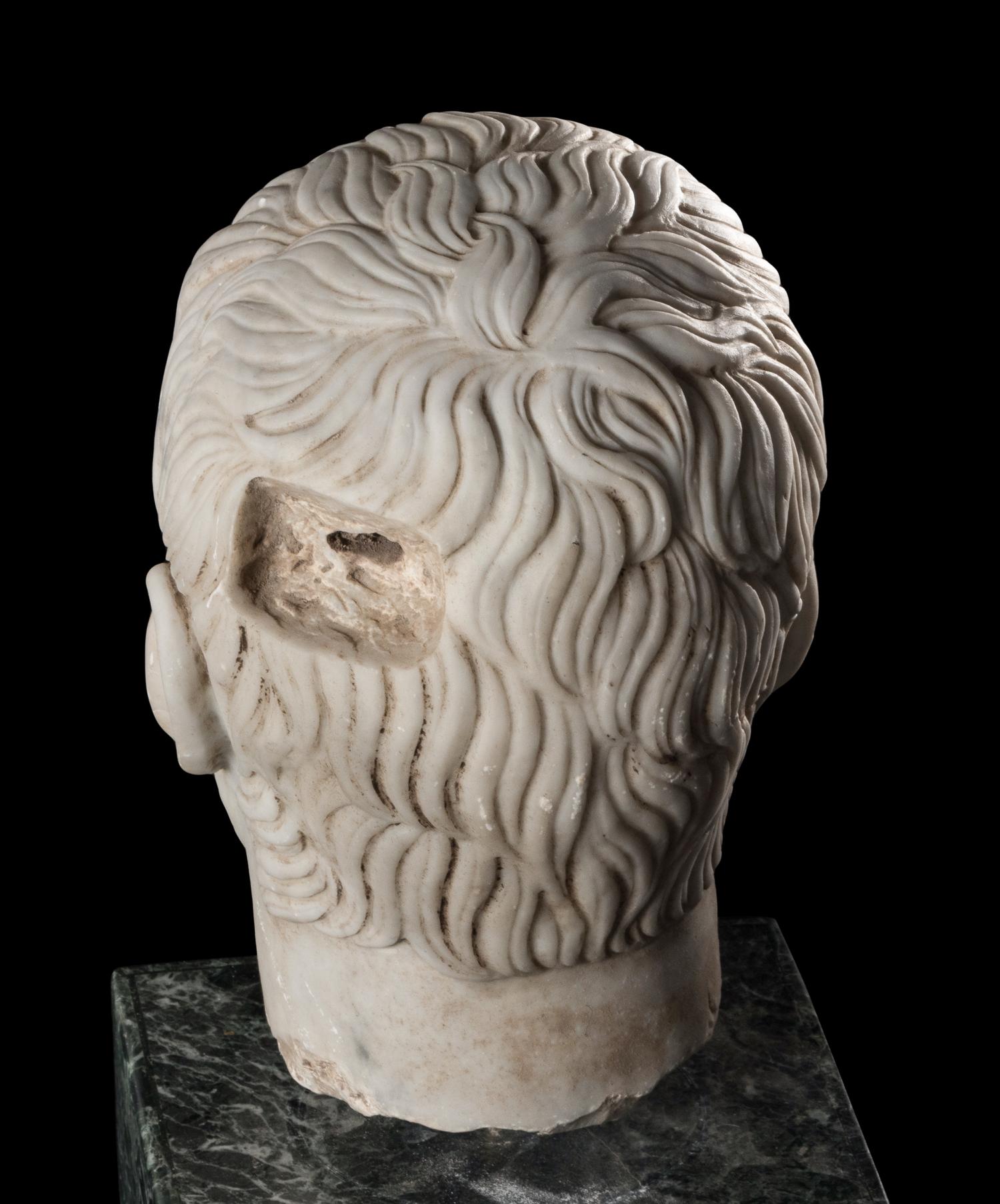 A Grand Tour Marble Portrait Head of the Capitoline Brutus