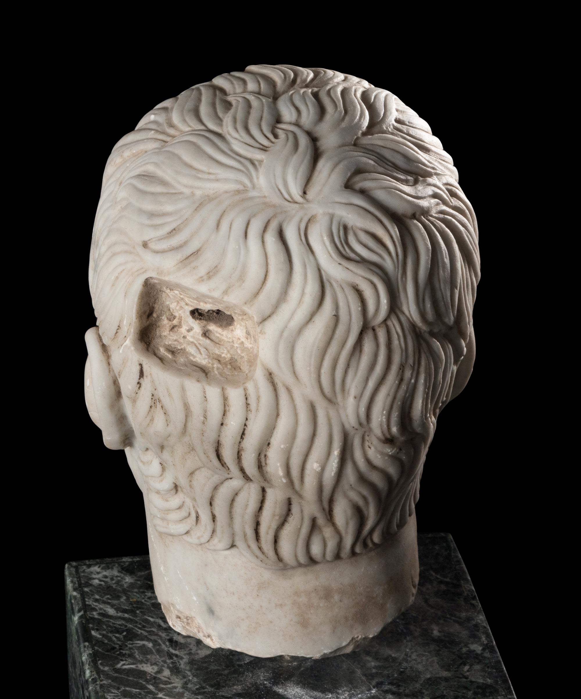 A Grand Tour Marble Portrait Head of the Capitoline Brutus