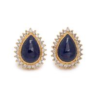 SAPPHIRE AND DIAMOND EARRINGS