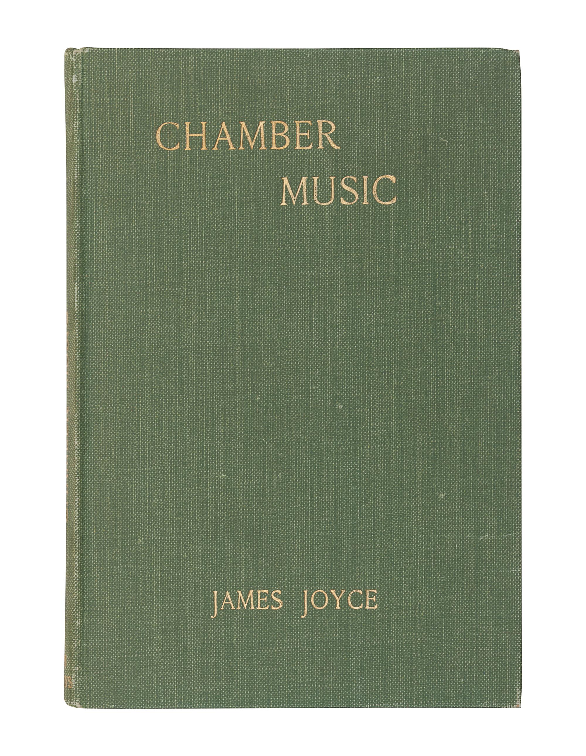 JOYCE, James (1882-1941). Chamber Music . London: Elkin Mathews, 1907.