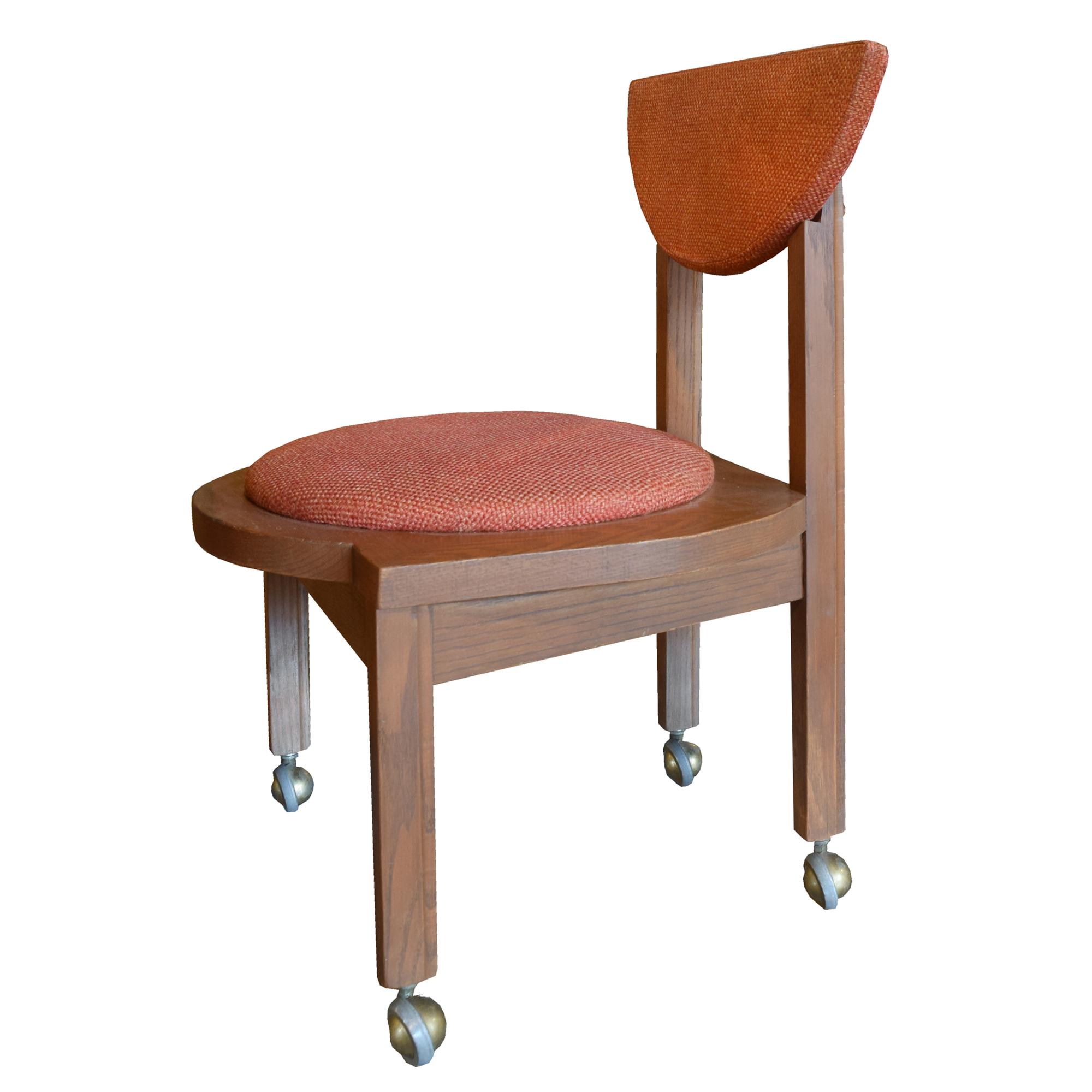 A Pair Side Chairs, after Frank Lloyd Wright, 22" W x 20" D x 30.5" H — United States, Circa 1953