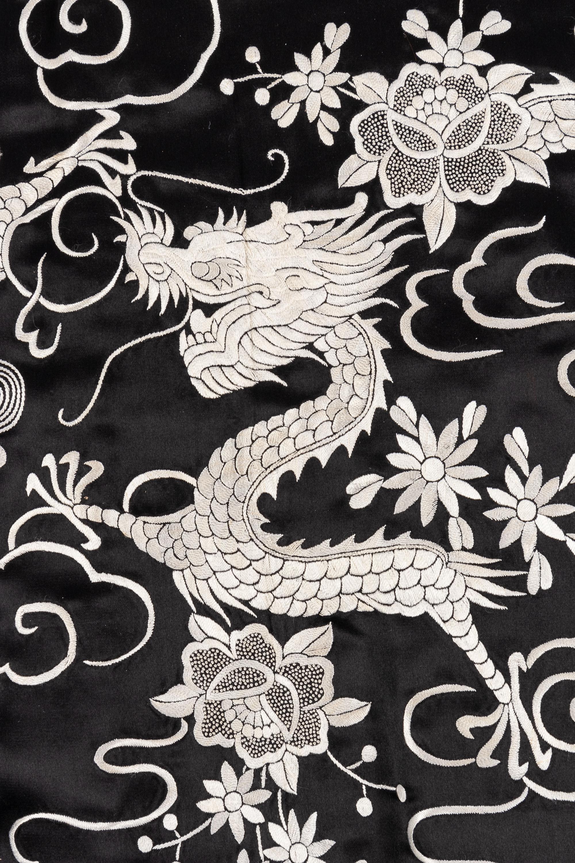 Three Chinese Silk Embroidered Lady's Articles
