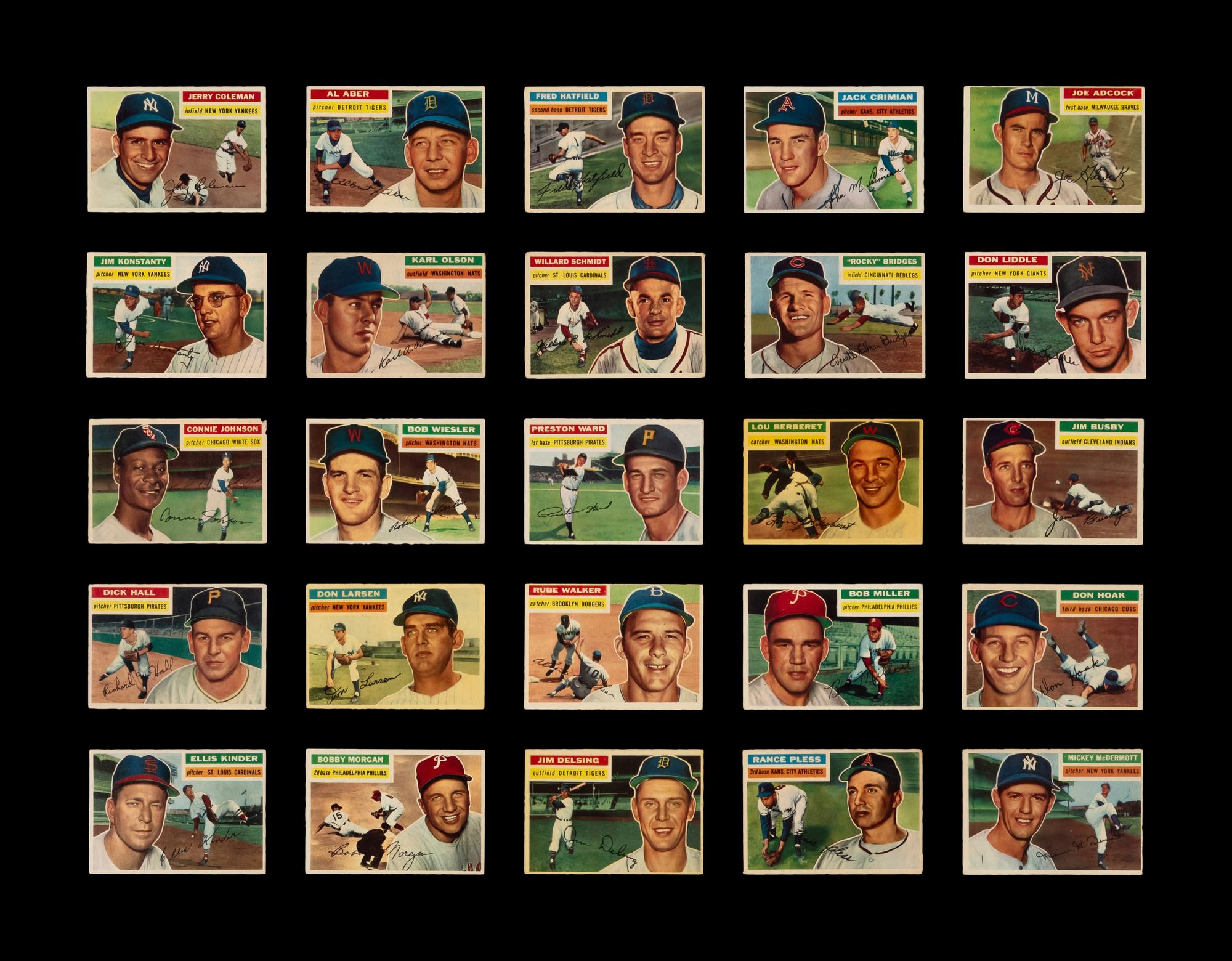 A Near Set of 1956 Topps Baseball Cards (330/340)