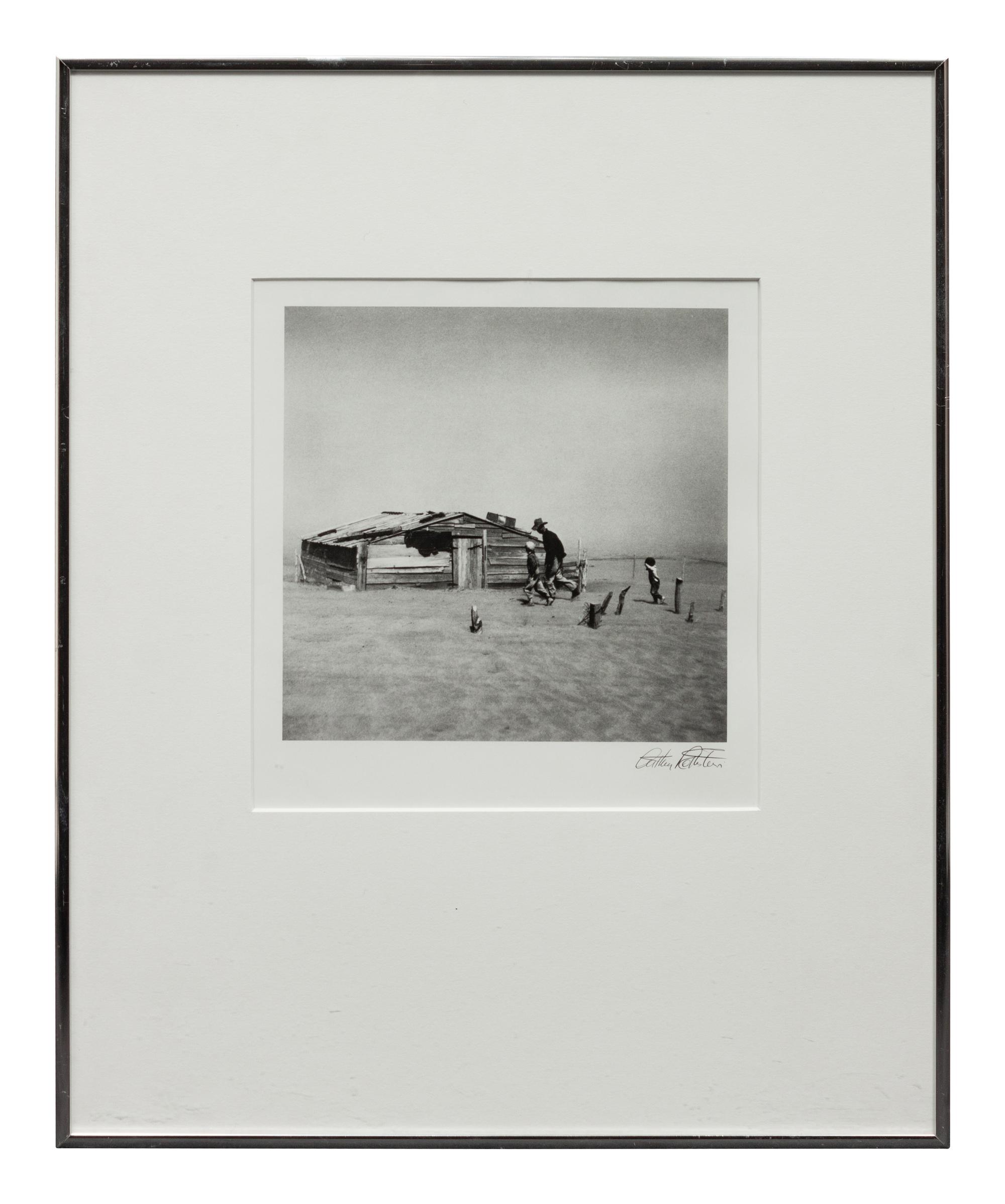 A group of four photographs ( Vernon Evans, Migrant from South Dakota, Montana , 1936; Minnie Knox, Garrett County, Maryland, 1937 (printed 1976); Oklahoma Migrants, 1936; Dust Storm, Cimarron County, Oklahoma, 1936)