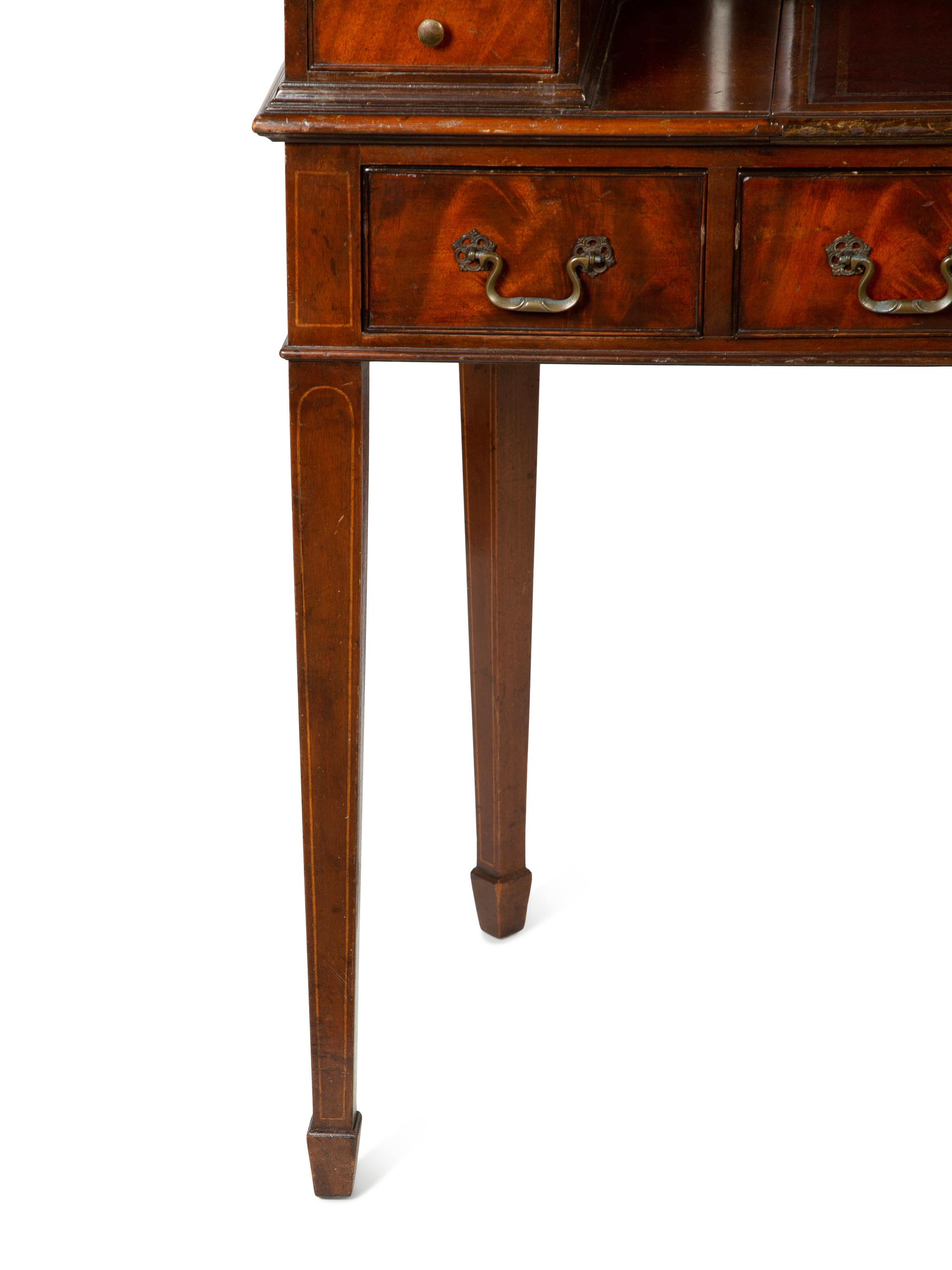 A George III Style Mahogany Carlton House Desk