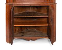A Chippendale Cherrywood Corner Cupboard