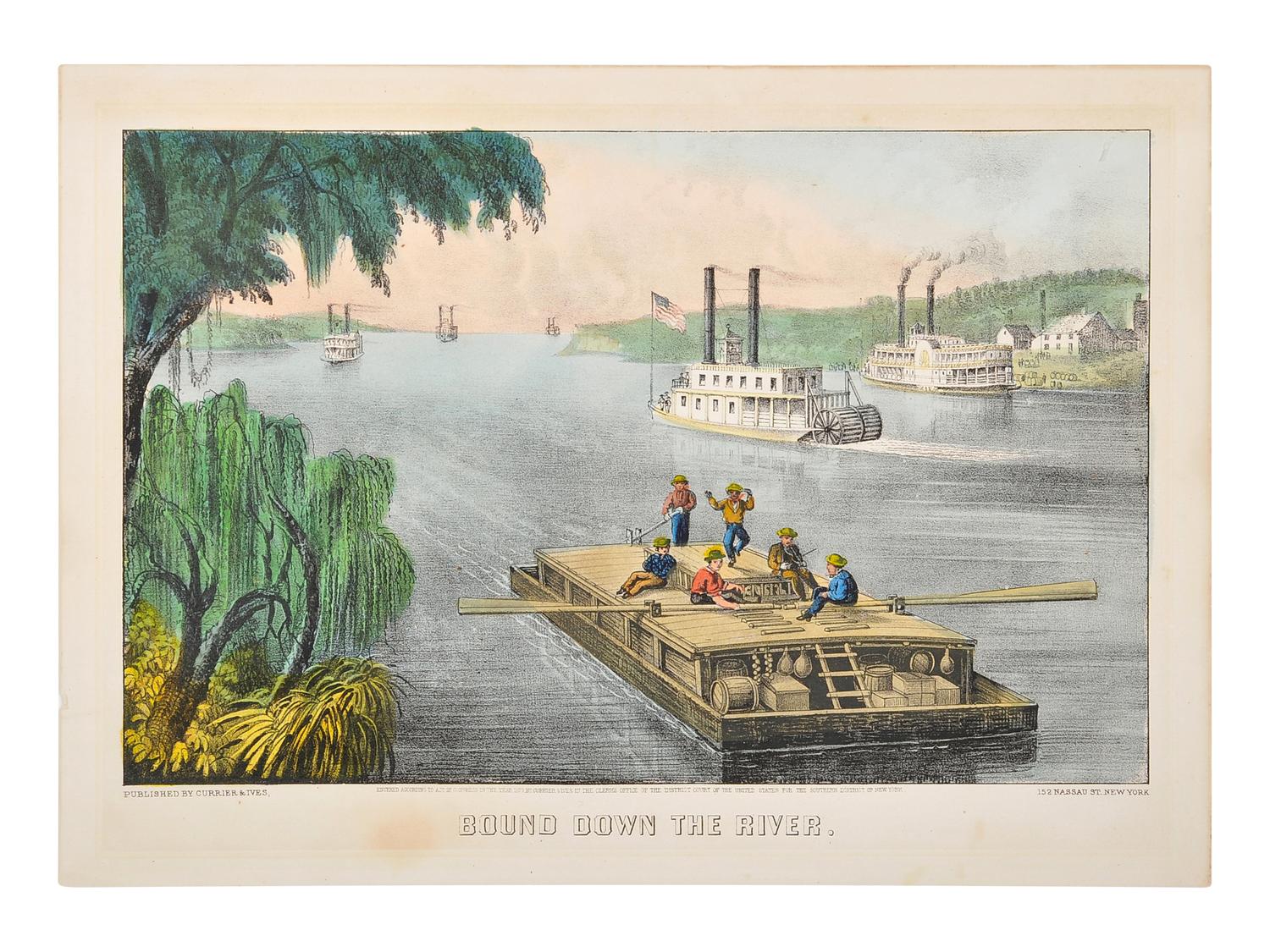 CURRIER and IVES, publishers A group of 7 small-format lithographs, comprising: