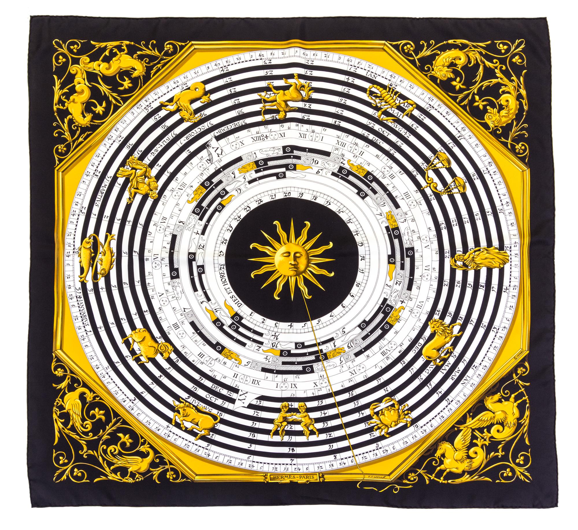 An Hermes 90cm Silk Scarf, 36" x 36".