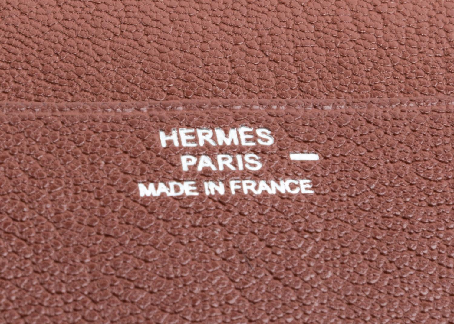 An Hermes Brown Lizard GM Agenda, 7" x 5.5" x .5".
