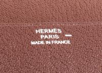 An Hermes Brown Lizard GM Agenda, 7" x 5.5" x .5".