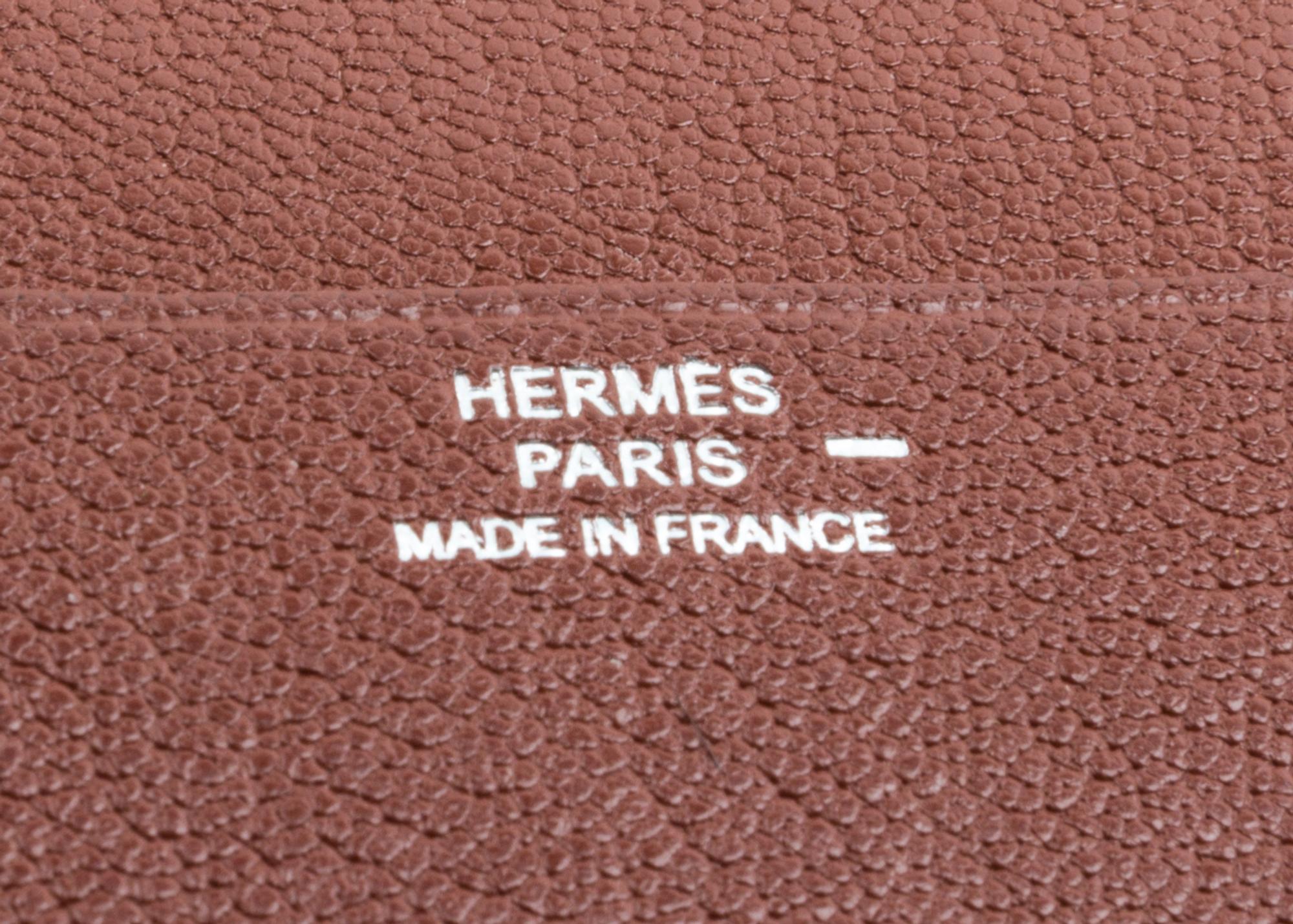 An Hermes Brown Lizard GM Agenda, 7" x 5.5" x .5".