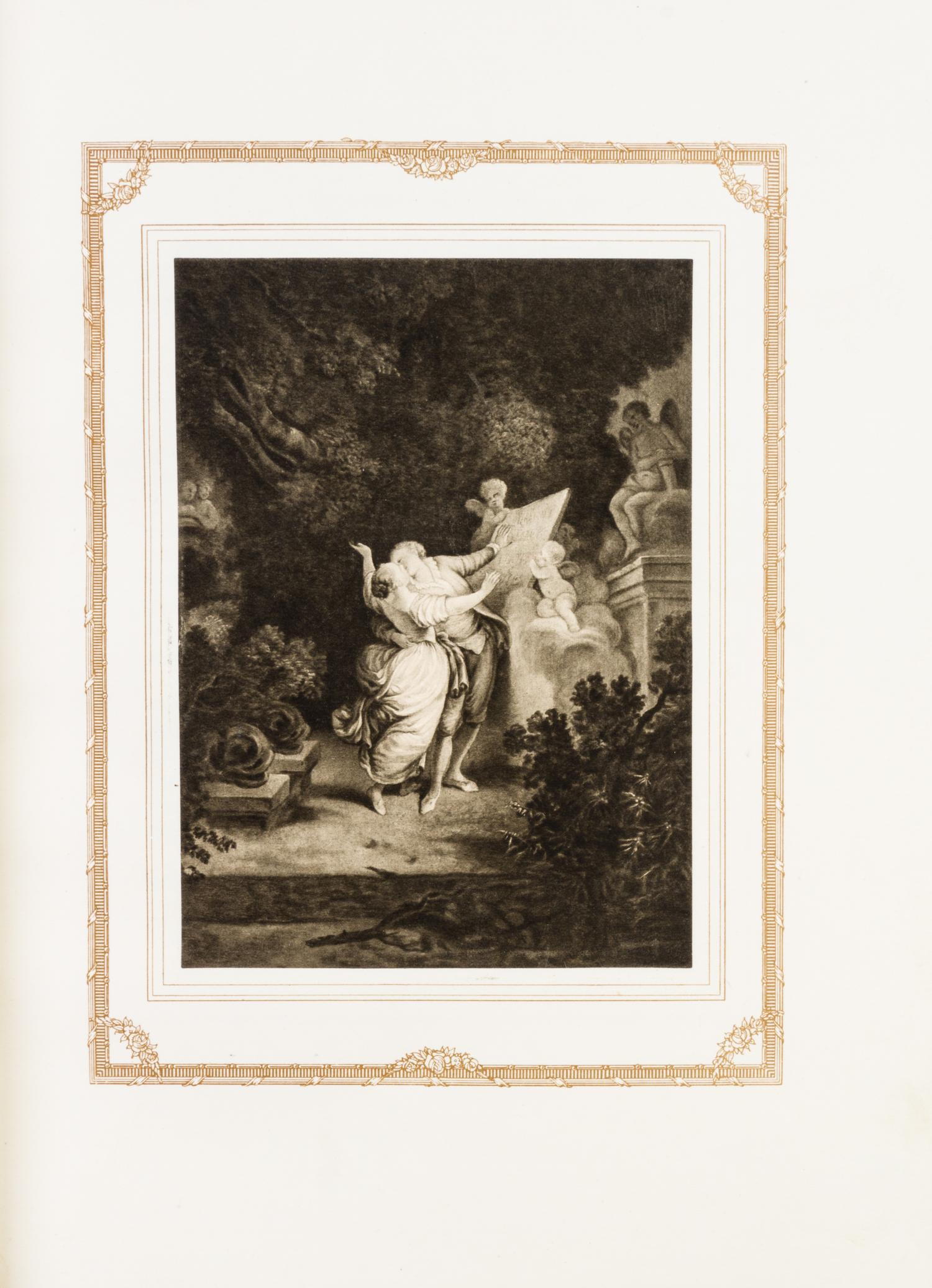 (FRAGONARD, J.H.) GRAPPE, GEORGES. H. Fragonard. Paris, (1913). 2 vols. Limited edition. Finely bound by Meunier.