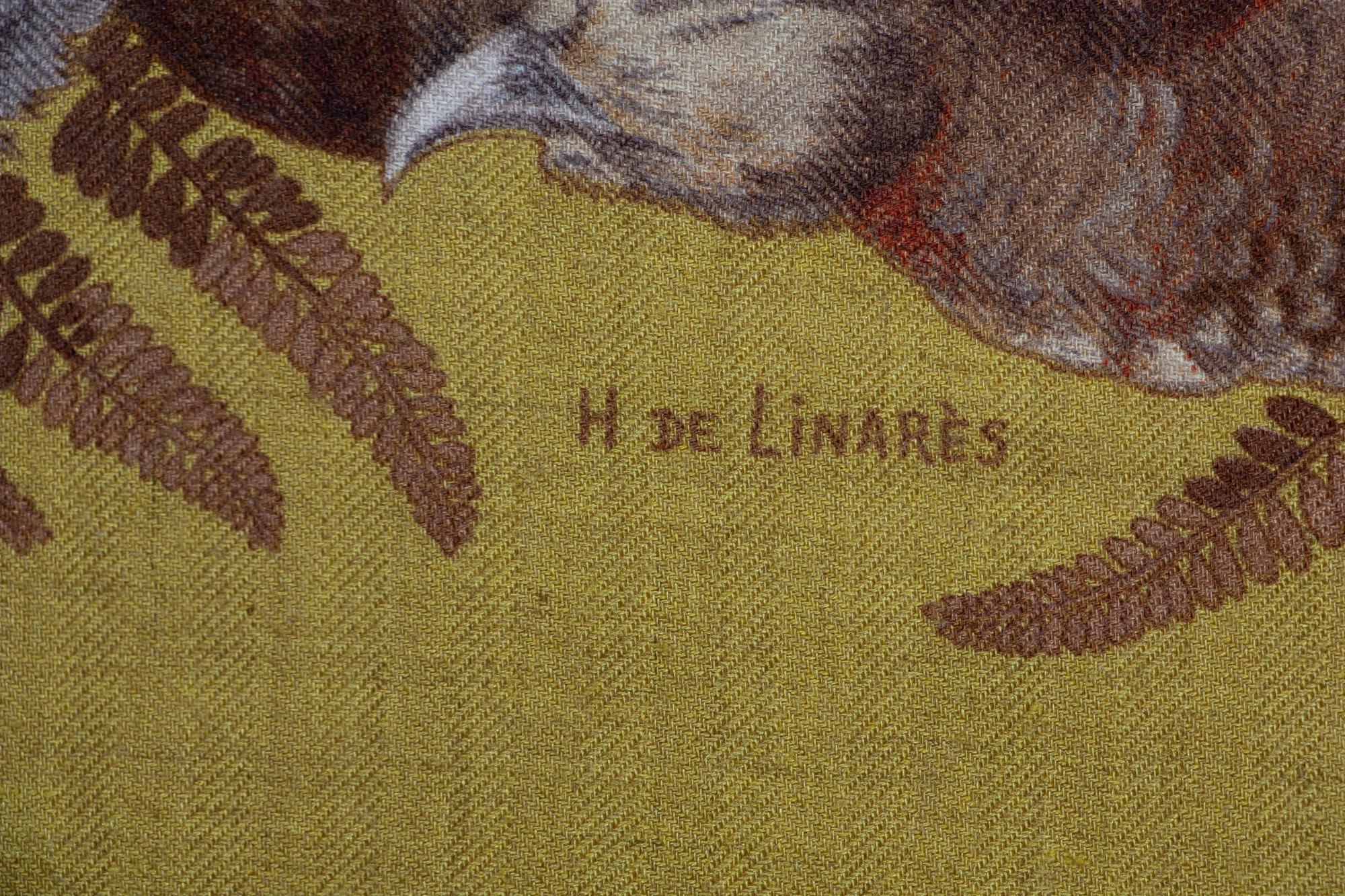 Two Hermès 90cm Silk/Cashmere Scarves