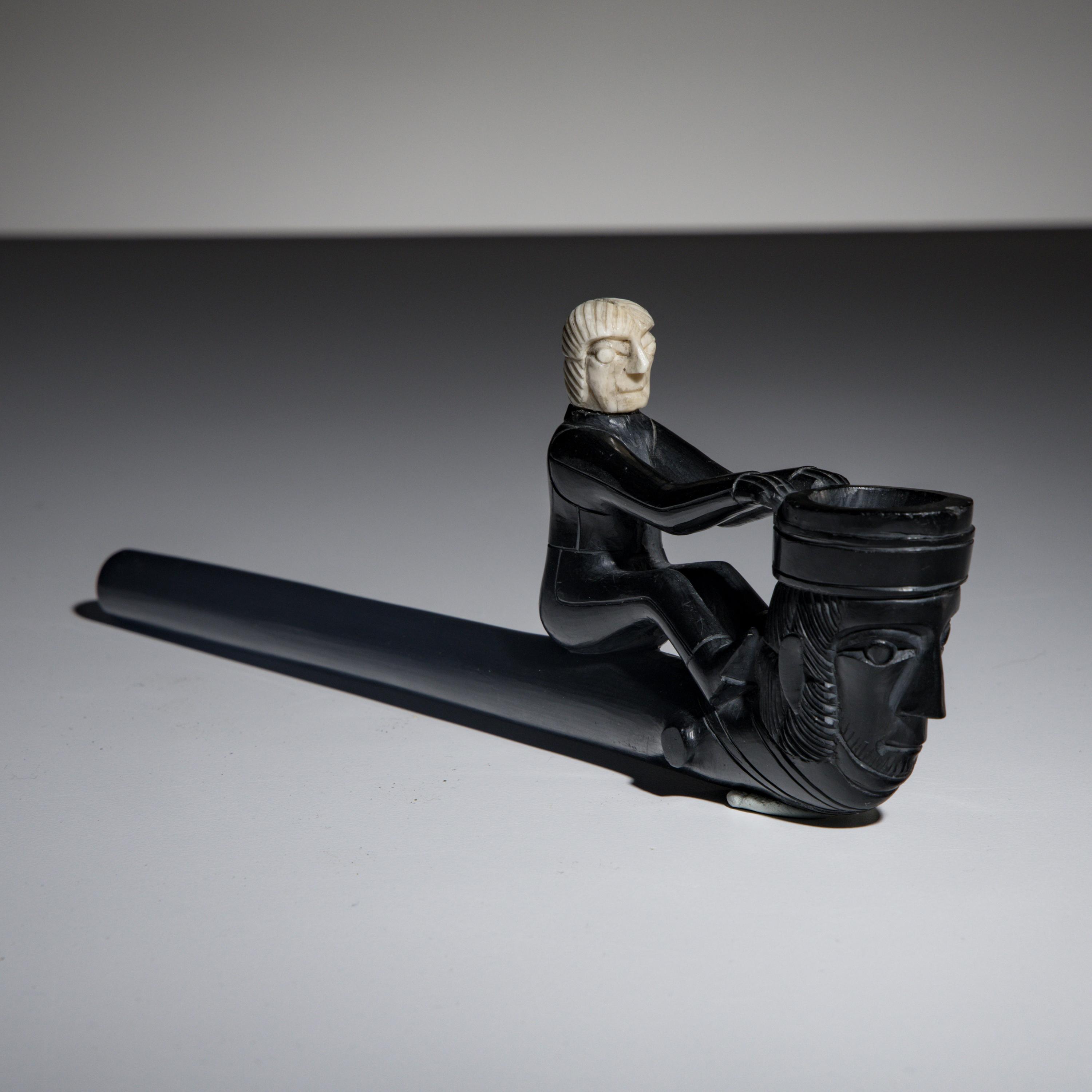 Haida Argillite Portrait Pipe
