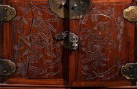 A Chinese Huali Wood Seal Chest
