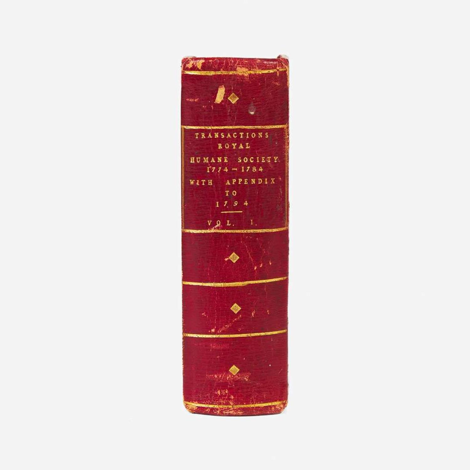 [Presidential] [Washington, George] Hawes, W(illiam). The Transactions of the Royal Humane Society...