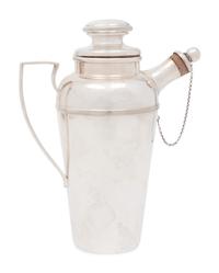 An English Silver-Plate Cocktail Shaker
