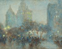 Study in Blue, Park Row, New York City