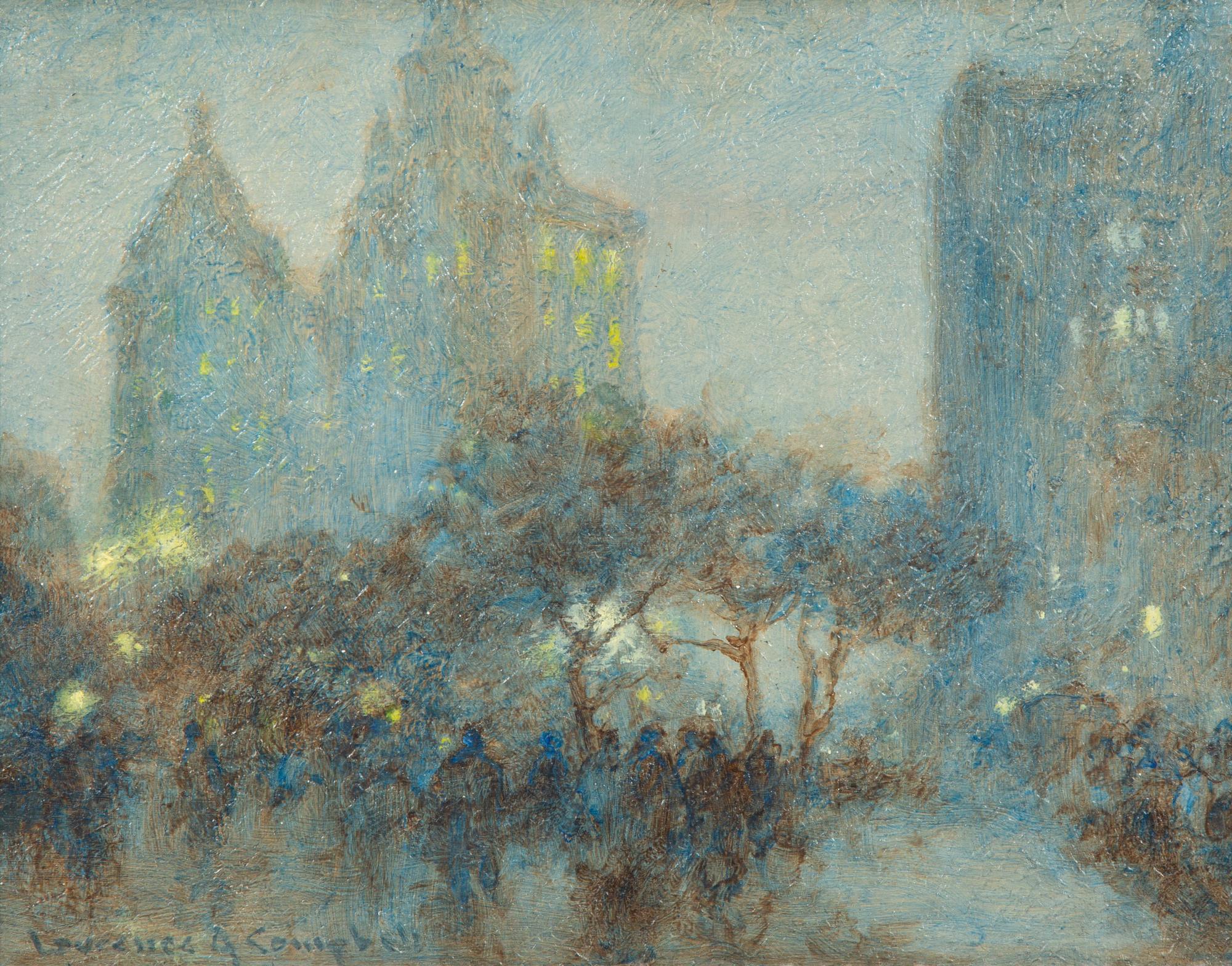 Study in Blue, Park Row, New York City